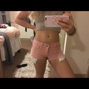 pink shorts